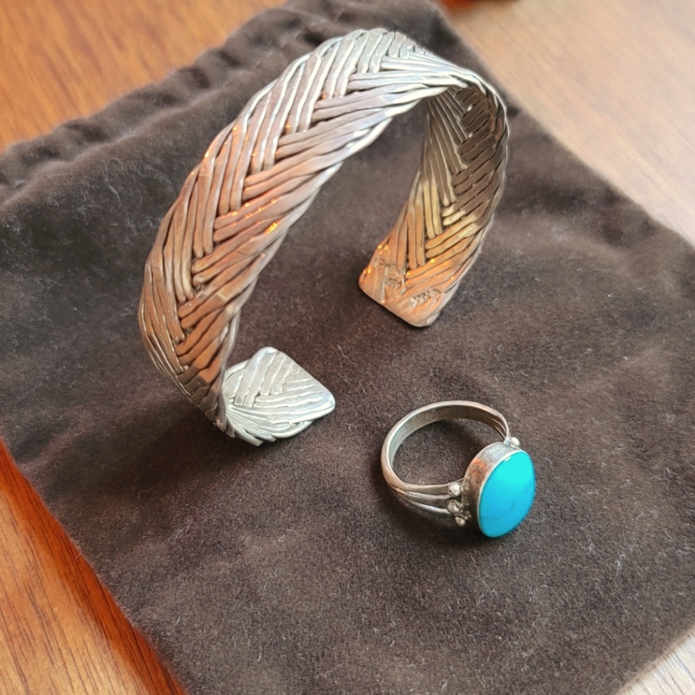 Silver jewelry set